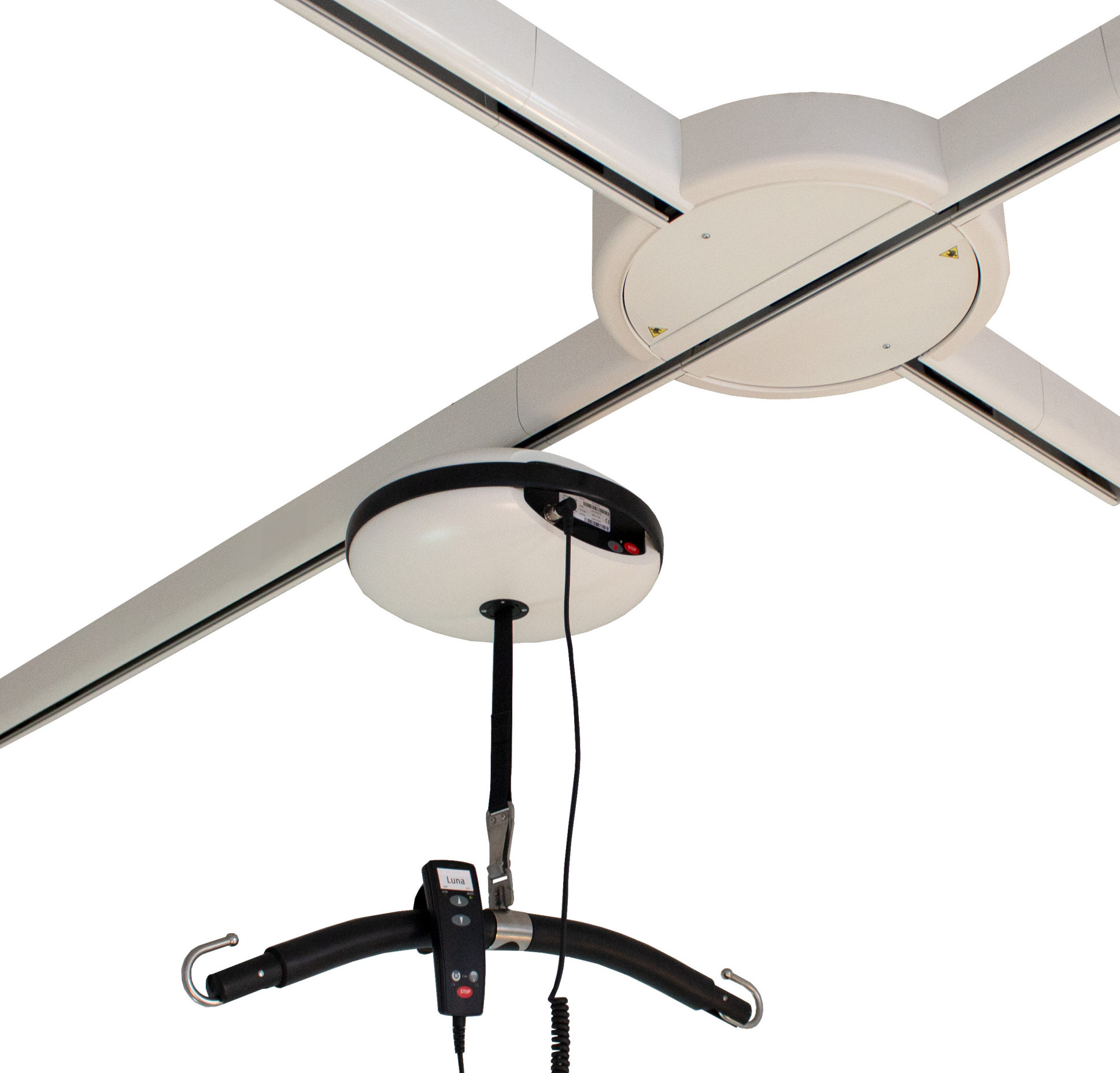 Powered turntable for LUNA ceiling lift